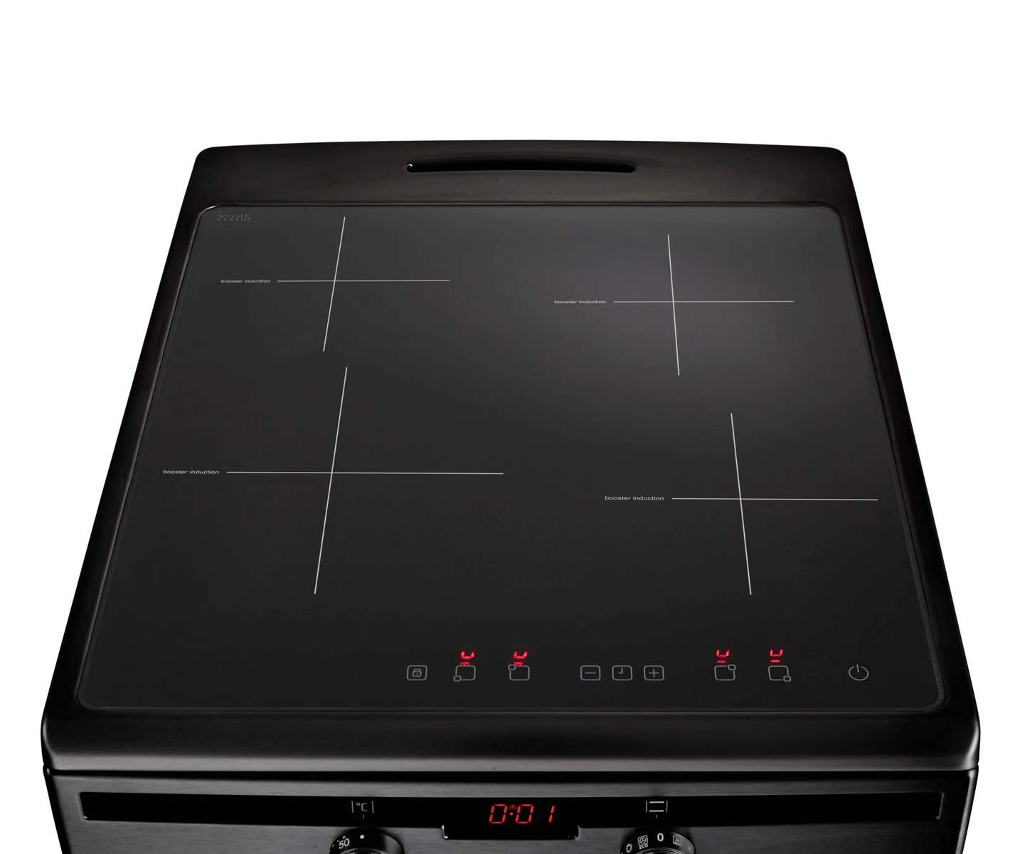 Inventum VFI5042ZWA fornuis met inductie kookplaten