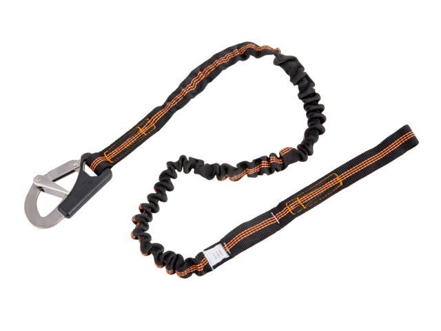 Besto Lifeline Elastisch 1 double action haak - 1 lus veiligheidslijn
