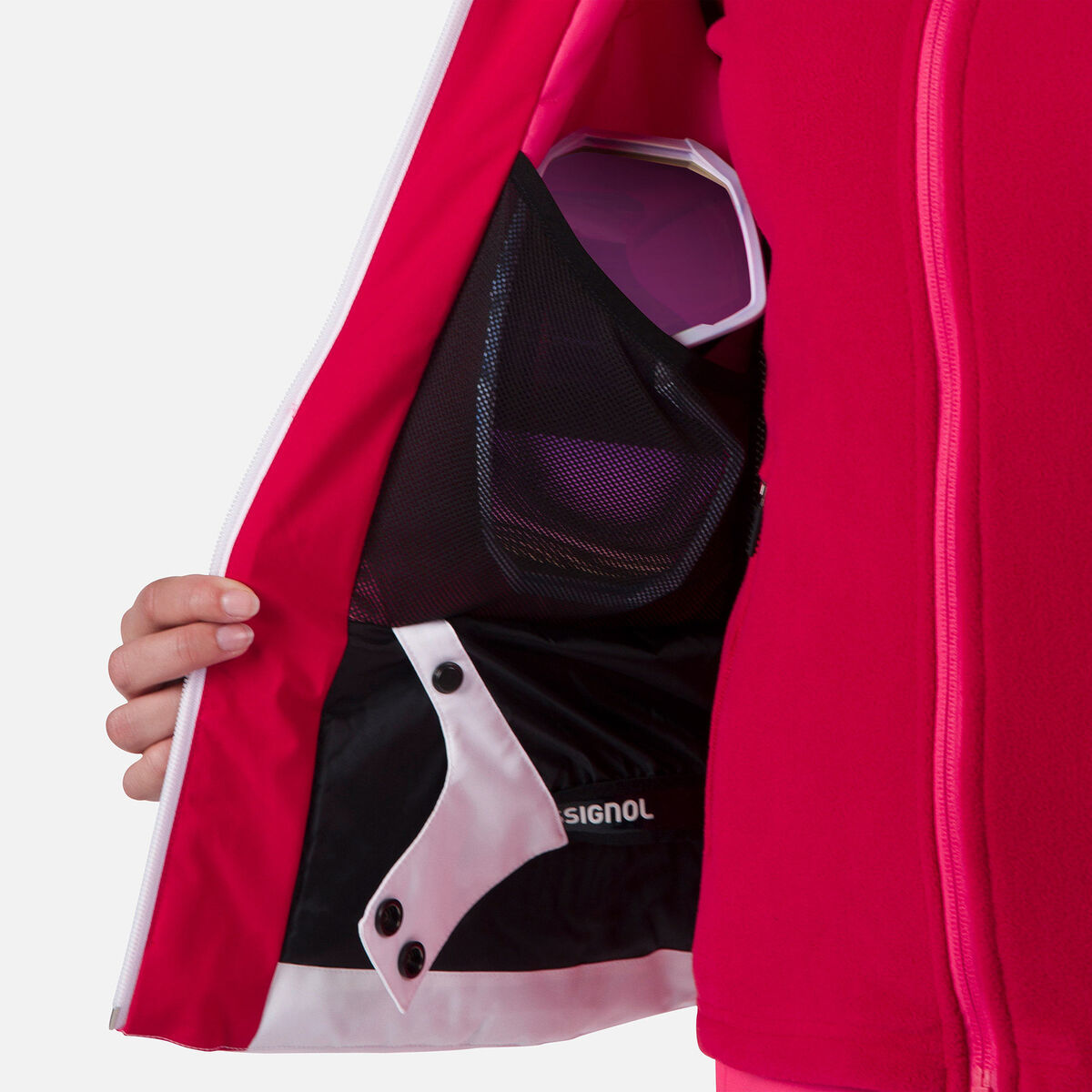Rossignol Strawpile ski jas wit dames