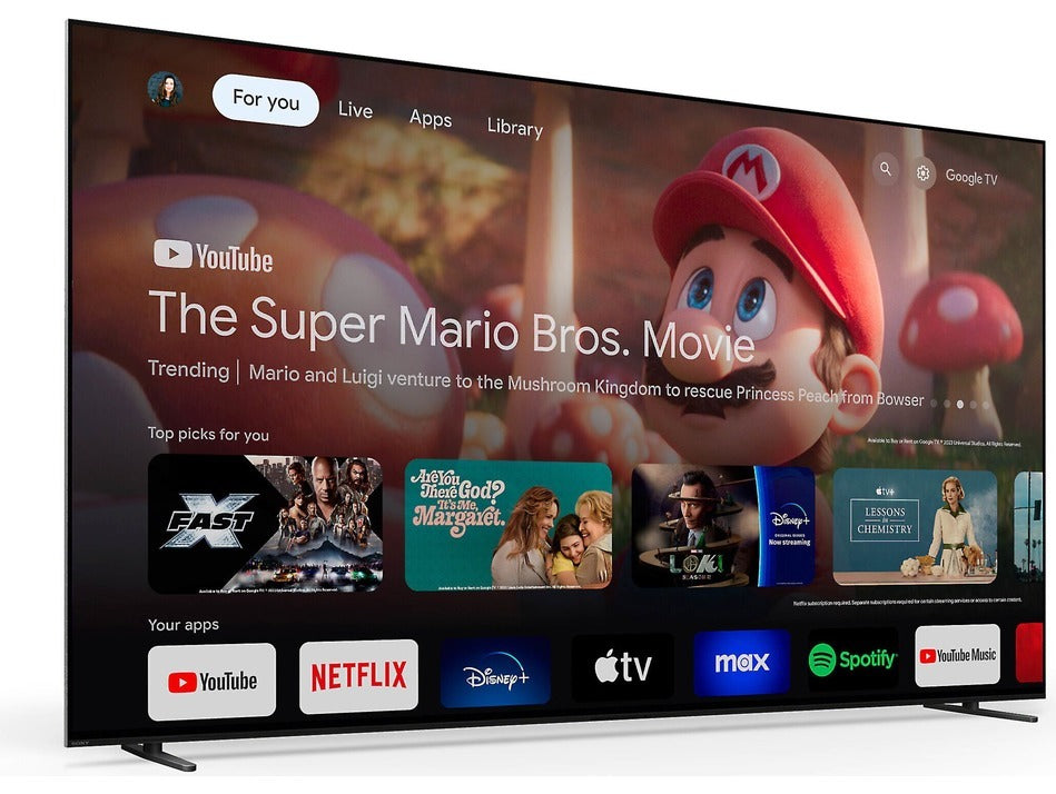 Sony K65XR84AEP Smart Televisie met 100,= cashback via Sony