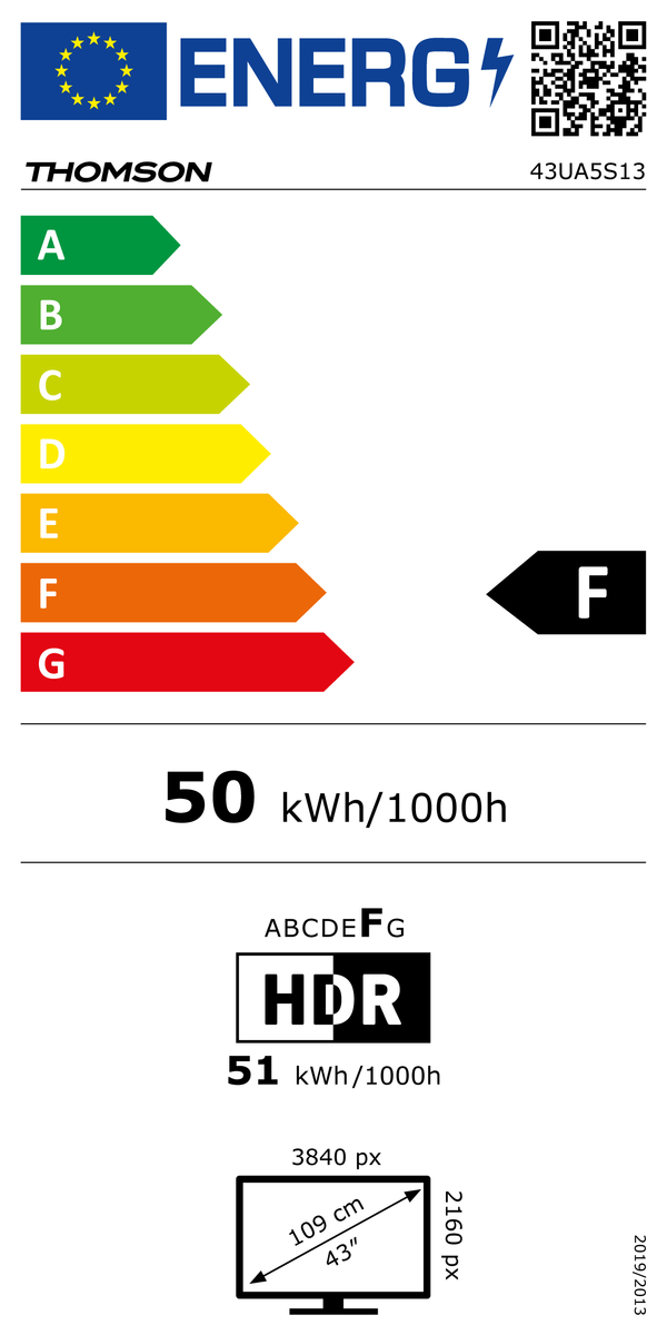 Thomson 43QA2S13 QLED Ultra HD Smart Televisie