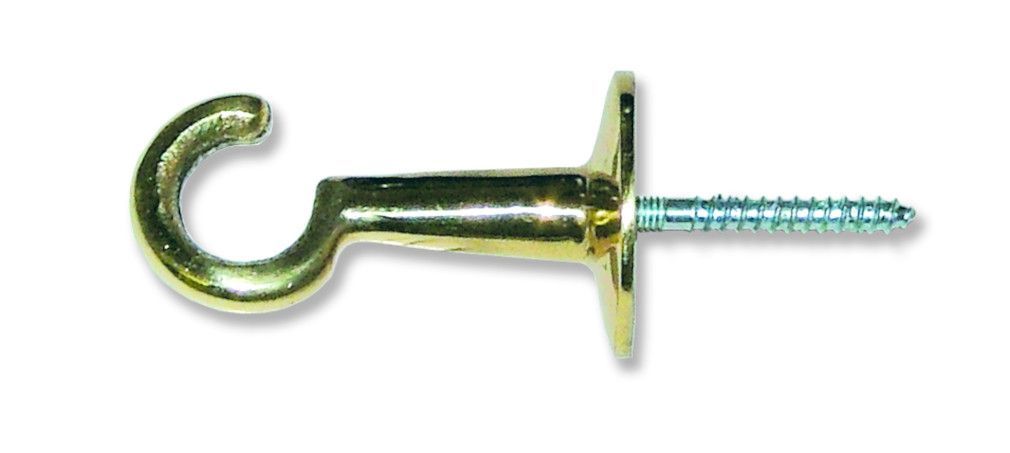 Seilflechter Wandhaak messing voor handrailing/trapleuning touw