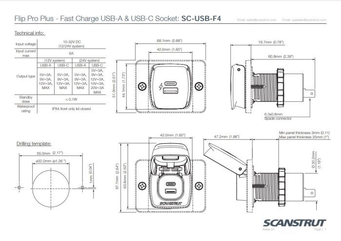 ScanStrut Flip Pro Plus snellader