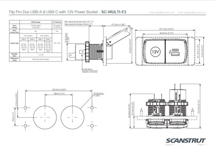 ScanStrut Flip Pro Duo USB-A
