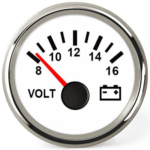 Hollex Voltmeter 12 Volt wit