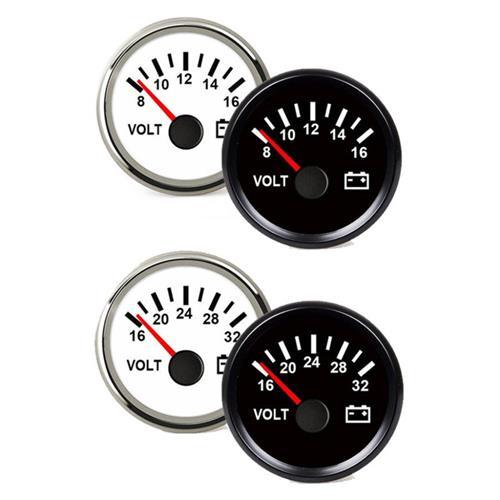 Hollex Voltmeter 12 Volt wit