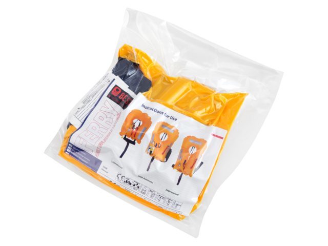Besto Ferry 120N passenger seal pack automatisch reddingsvest geel