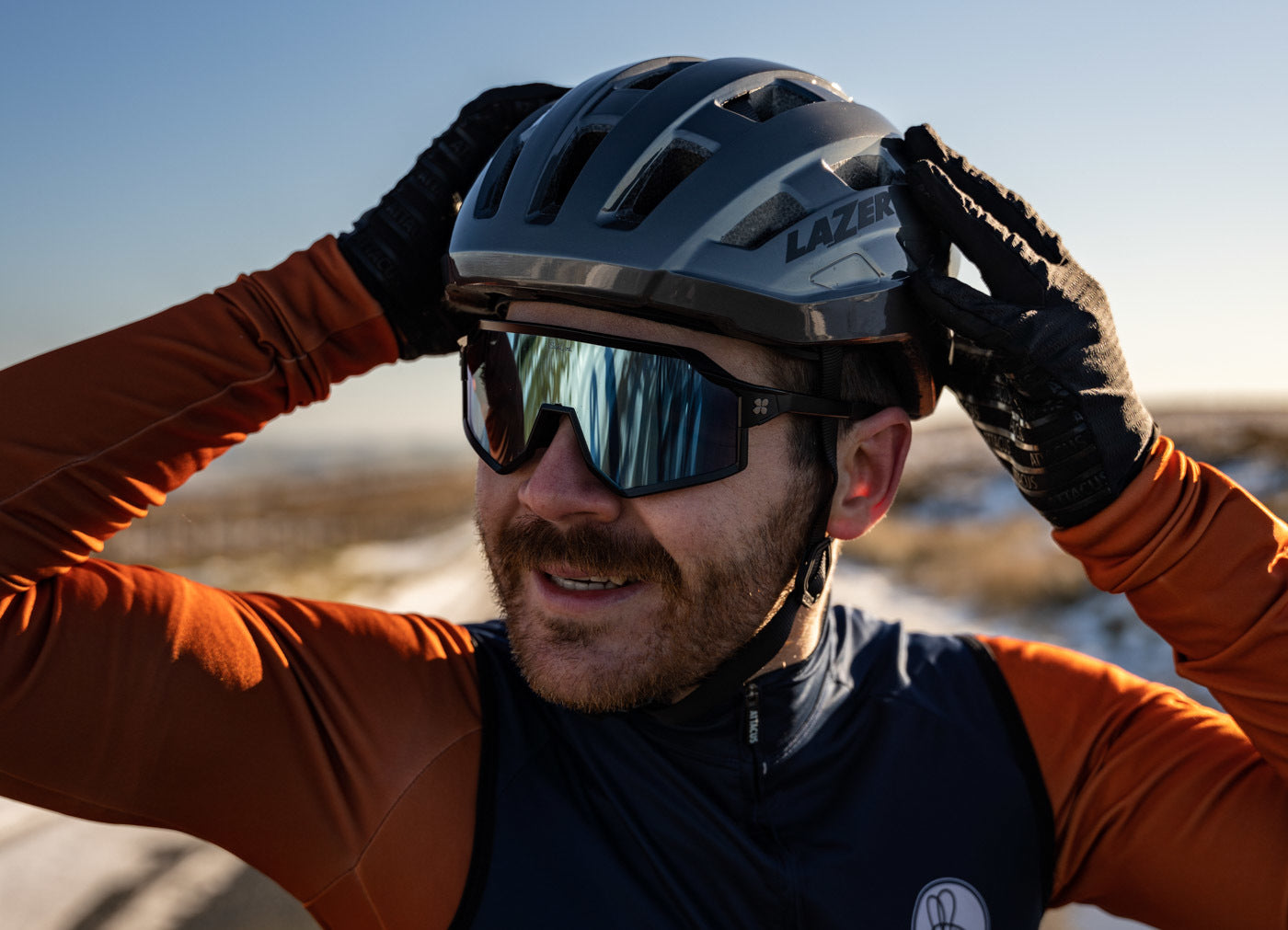 Lazer Tempo KinetiCore fietshelm titanium