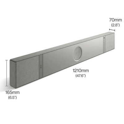 Kef XIO Soundbar zilver