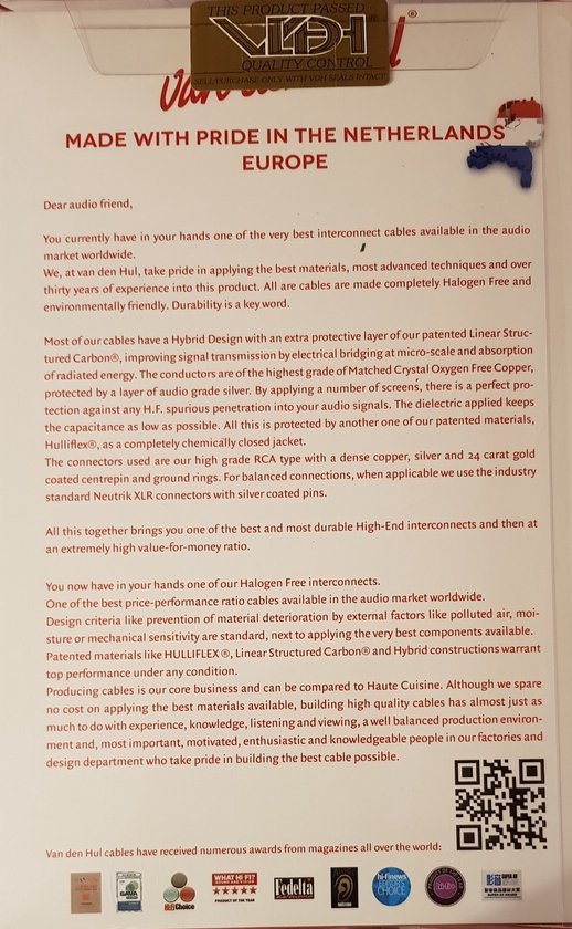 Van Den Hul The Bay C5Hybrid 80cm