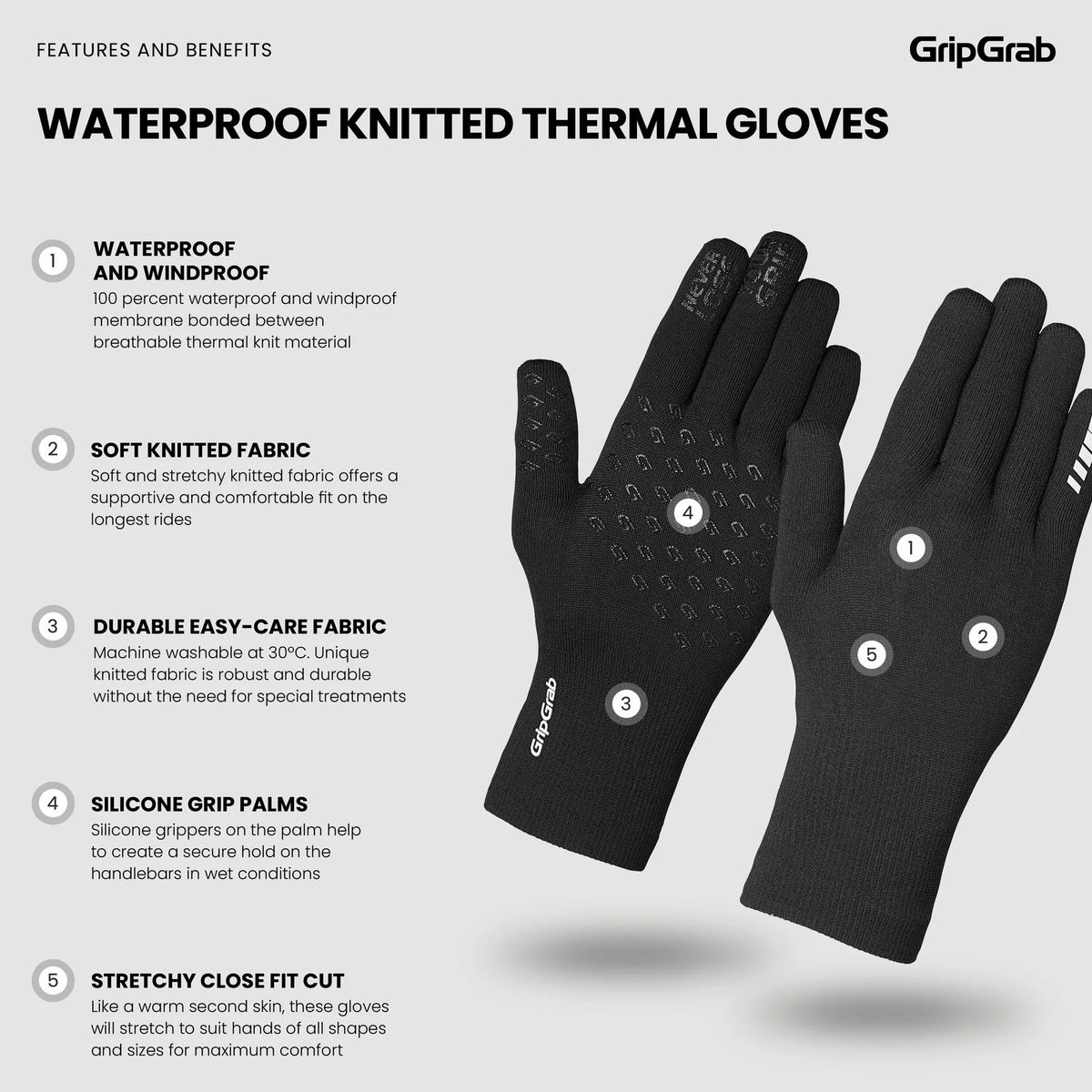 GripGrab Waterproof Knitted 7-8
