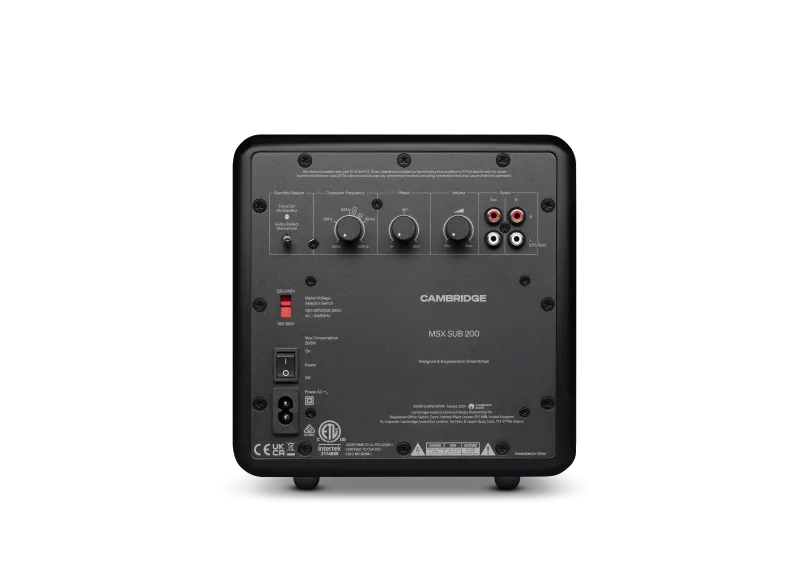 Cambridge Audio MSX SUB 200 zwart