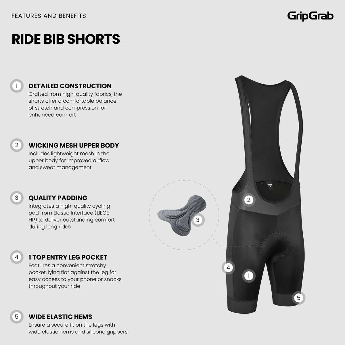 GripGrab RIDE Bib