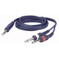 DAP Audio FL34150 stereo jack - 2x jack mono audioverloop kabel van 1.5 meter