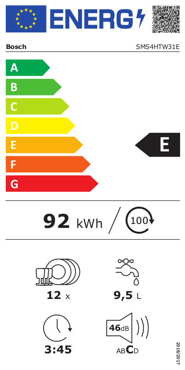 Bosch SMS4HTW31E Vaatwasser met Home Connect