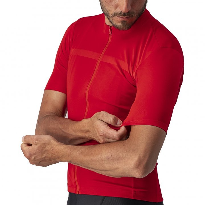 Castelli Classifica fietsshirt korte mouwen rood heren