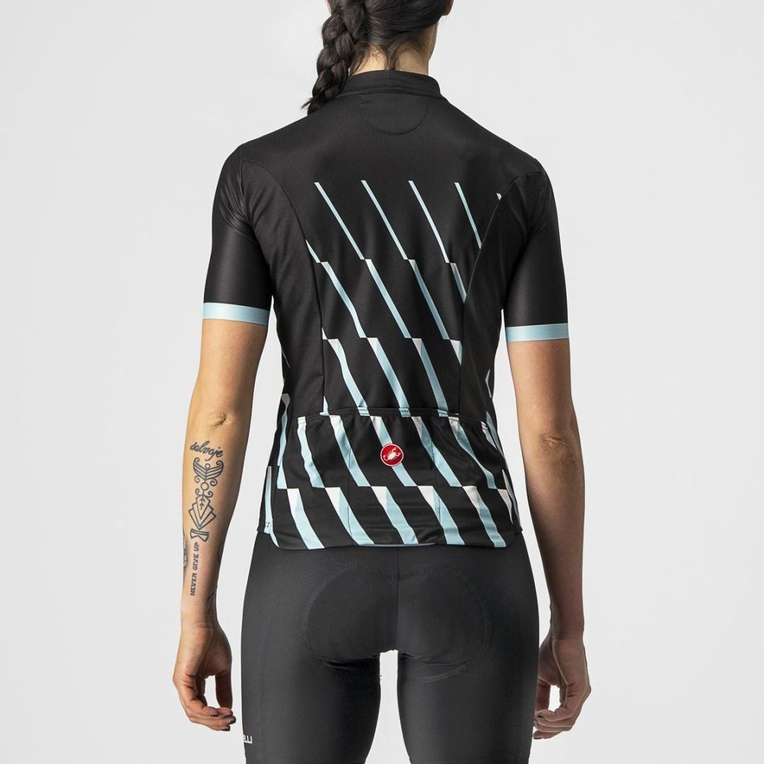 Castelli Pendio fietsshirt korte mouwen zwart dames