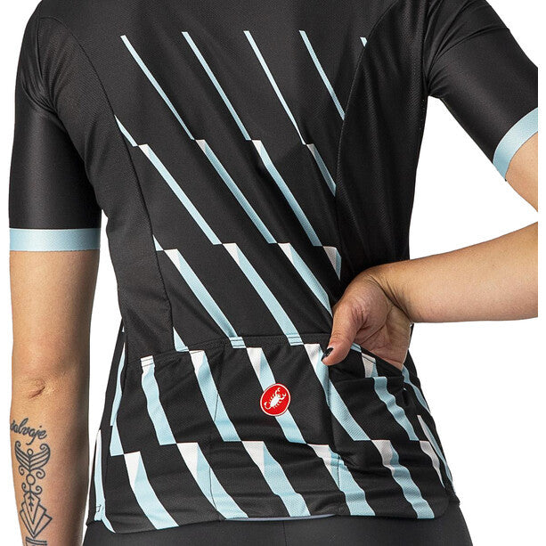 Castelli Pendio fietsshirt korte mouwen zwart dames