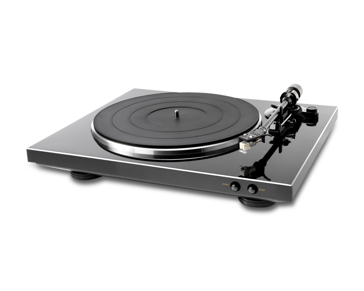 Denon DP300FBKE2 platenspeler 33 en 45 toeren en met phono-versterker.