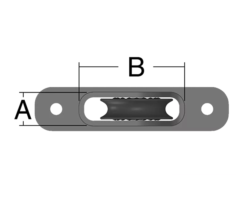 Harken 1200 1-schijfs 30mm Protexit doorvoer blok