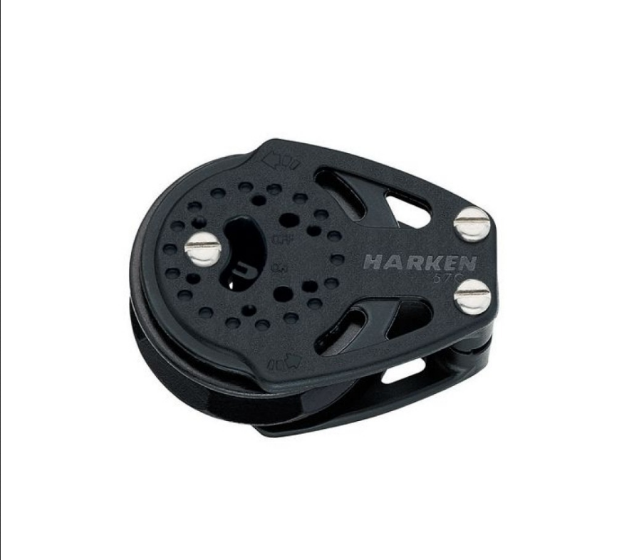 Harken 2137 1-schijfs 57C Carbo voetblok met ratel