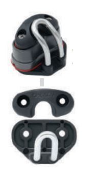 Harken 496 Standaard klem 3-12mm met geleide oog set