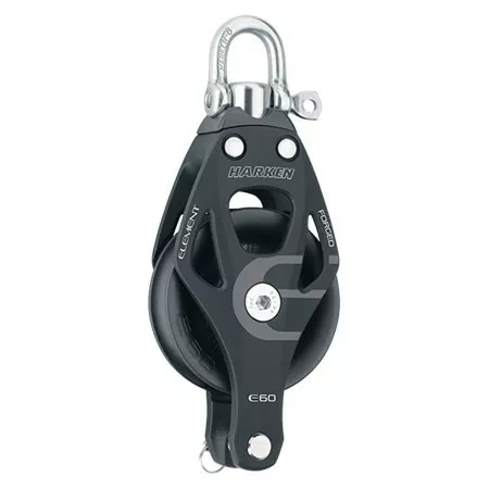 Harken 6291 1-schijfs 80mm Element blok met hondsvot