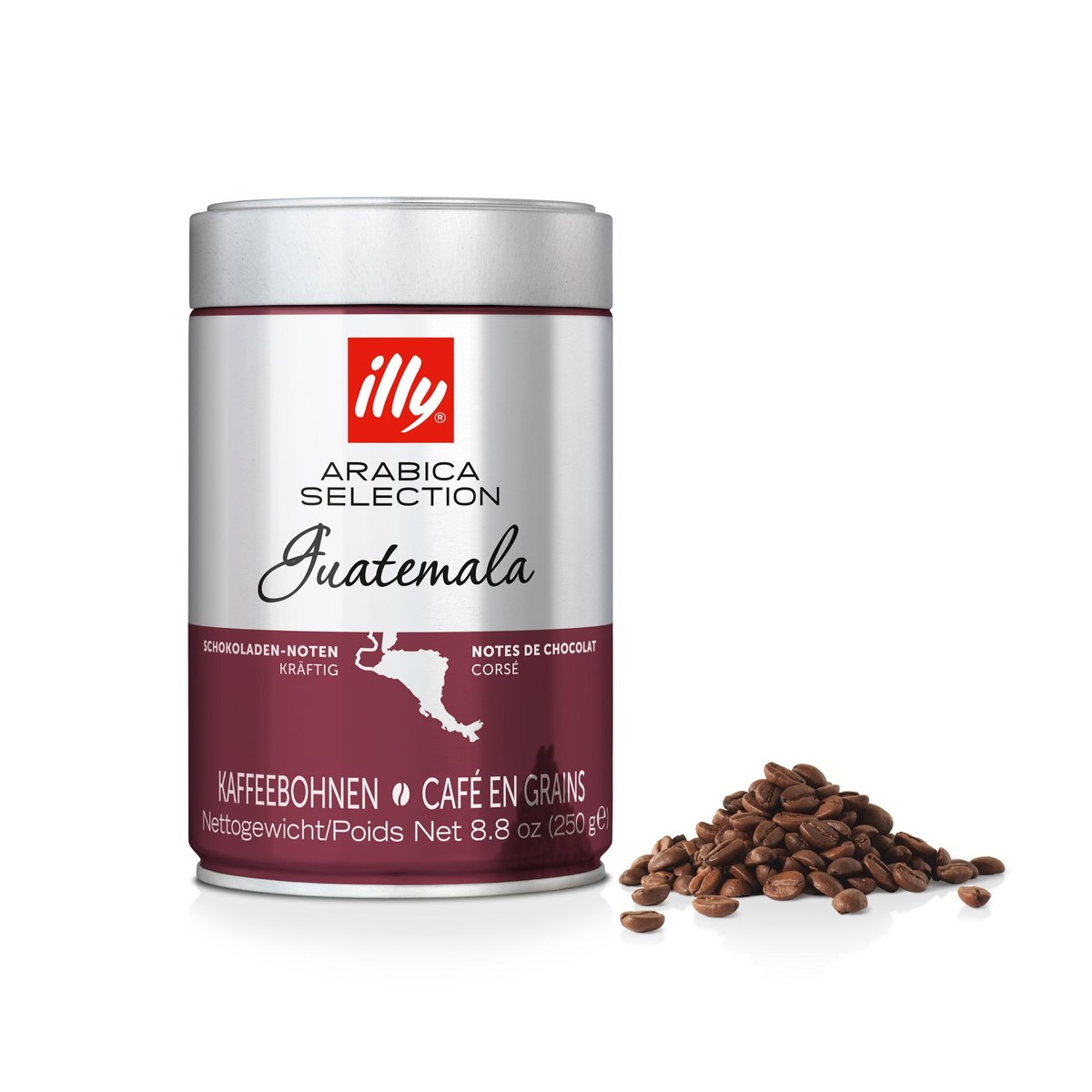 Illy Alessi Koffiebonenmaler met 250 g Guatemala Arabica koffiebonen