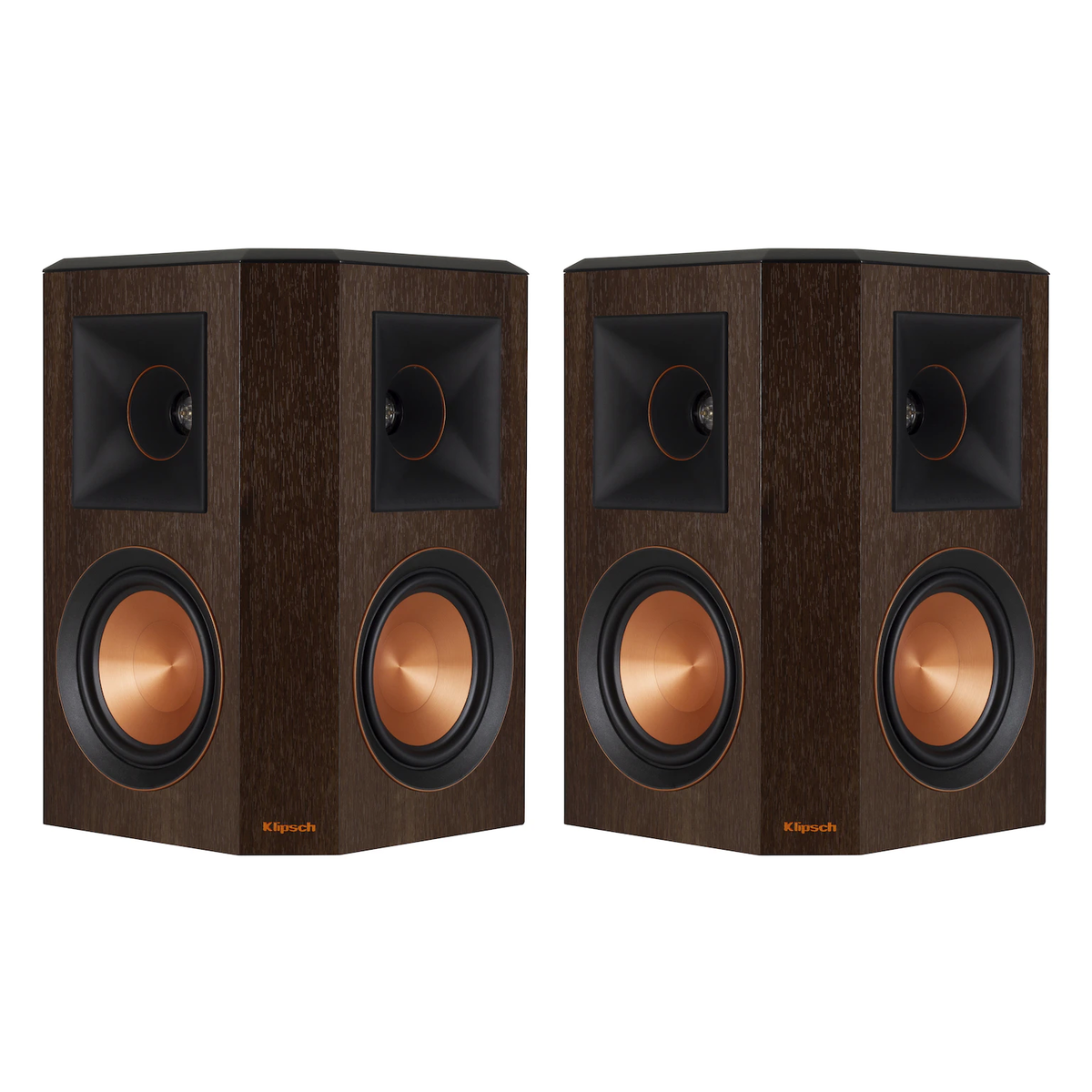 Klipsch RP502S walnut suround luidspreker