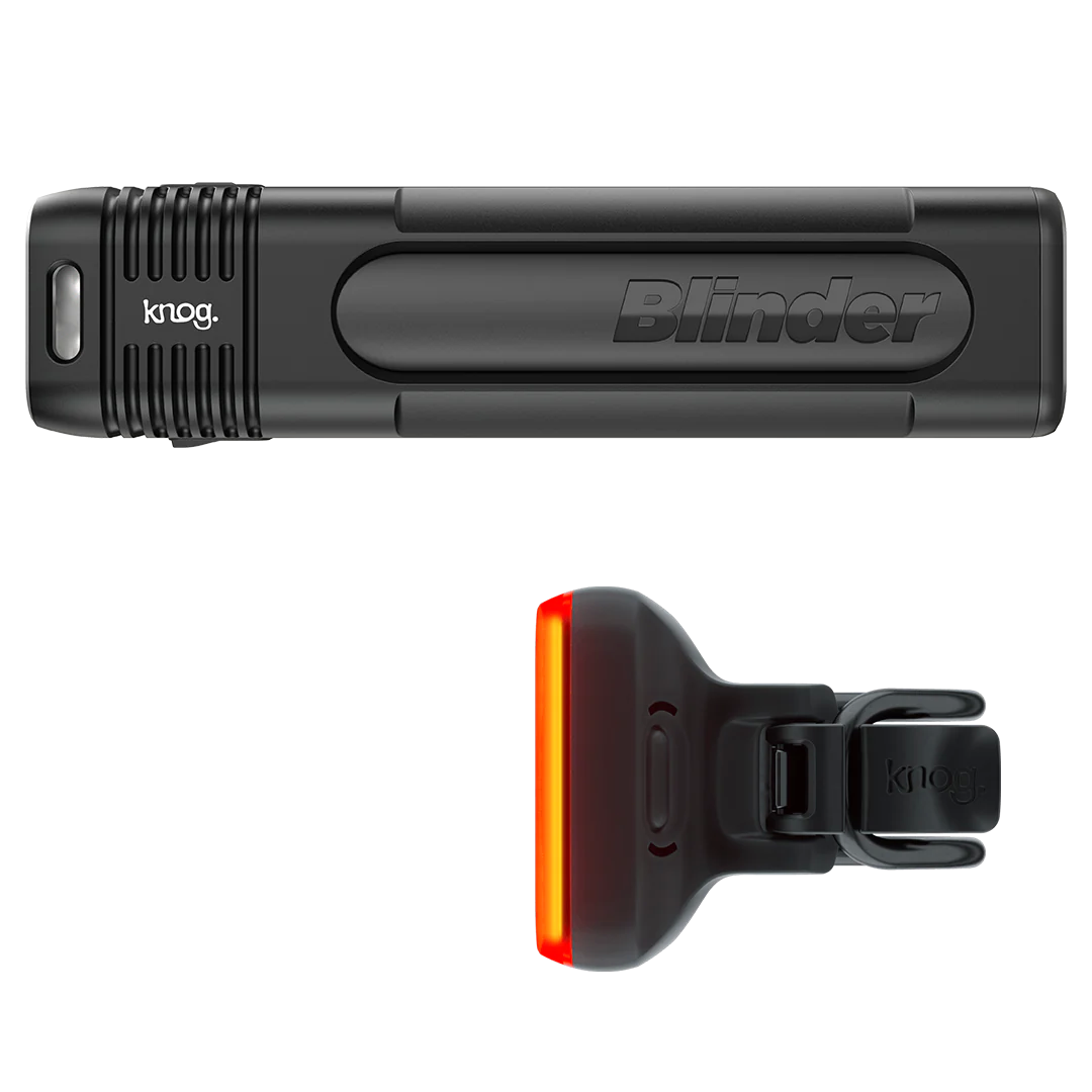 Knog Blinder Pro 900 + Blinder Square Rear Twinpack fietsverlichting set