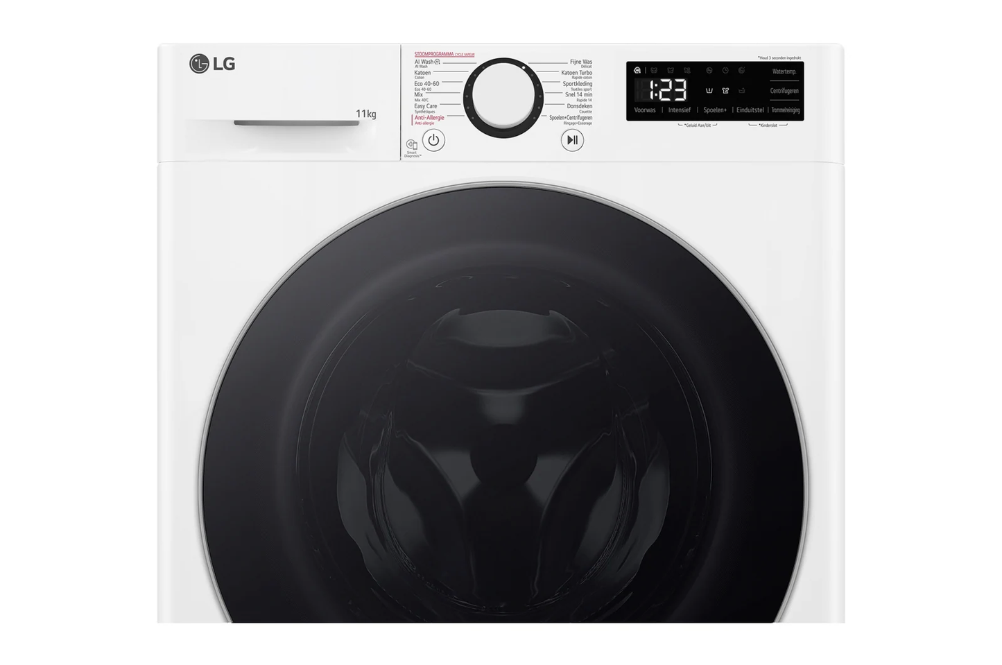 LG F4WR5011S1W wasmachine met direct drive motor en stoom functie