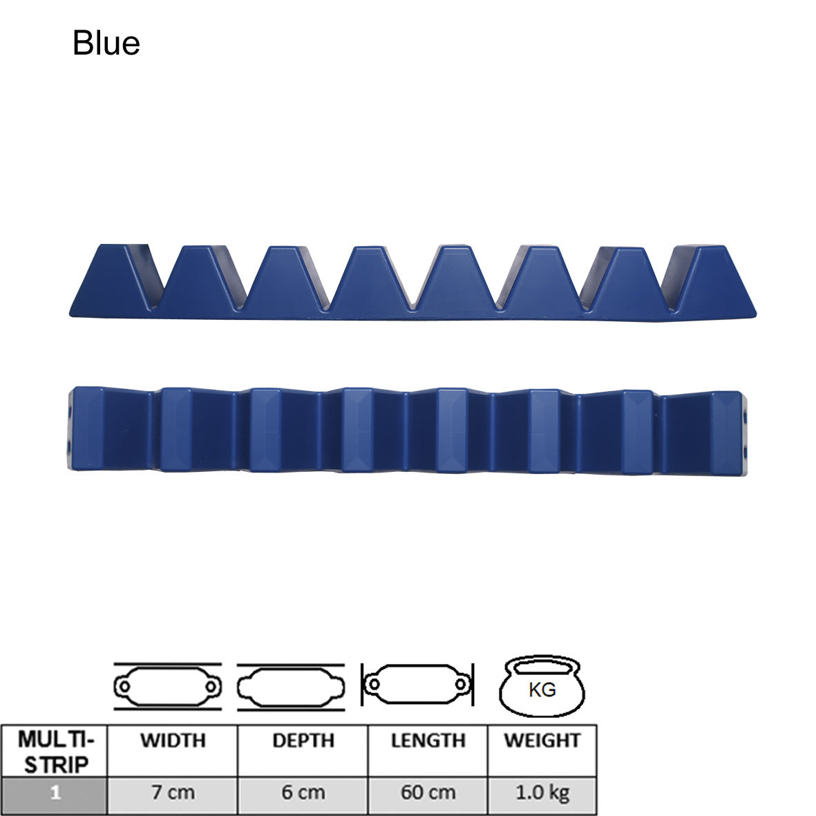 Majoni Multi Fender Strip stootwi 60x7x6 cm