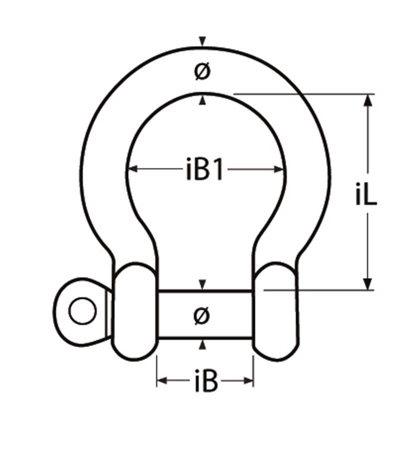 Marinetech Harpsluiting Borgbout 10 mm BL:5.400kg