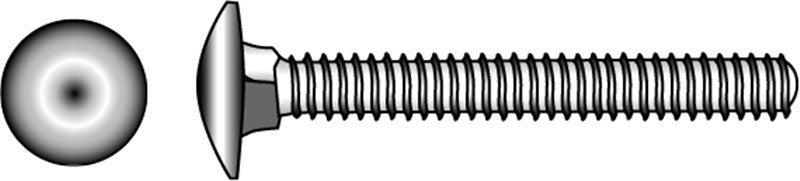 Marinetech Slotbout met Moer M6x40 (4 stuks) DIN603