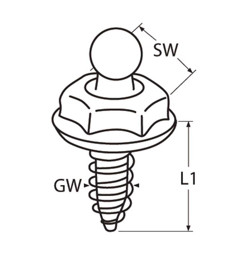 Marinetech Tenax schroef 4,2x12 zelftappende plaatschroef 5 stuks