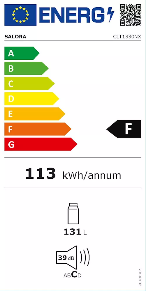 Salora CLT1330NX koelkast tafelmodel, 55 cm breed