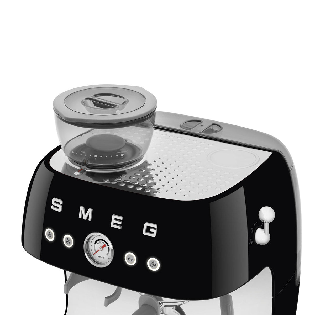 Smeg EGF03BLEU Espresso koffiemachine met bonenmaler jaren 50 model