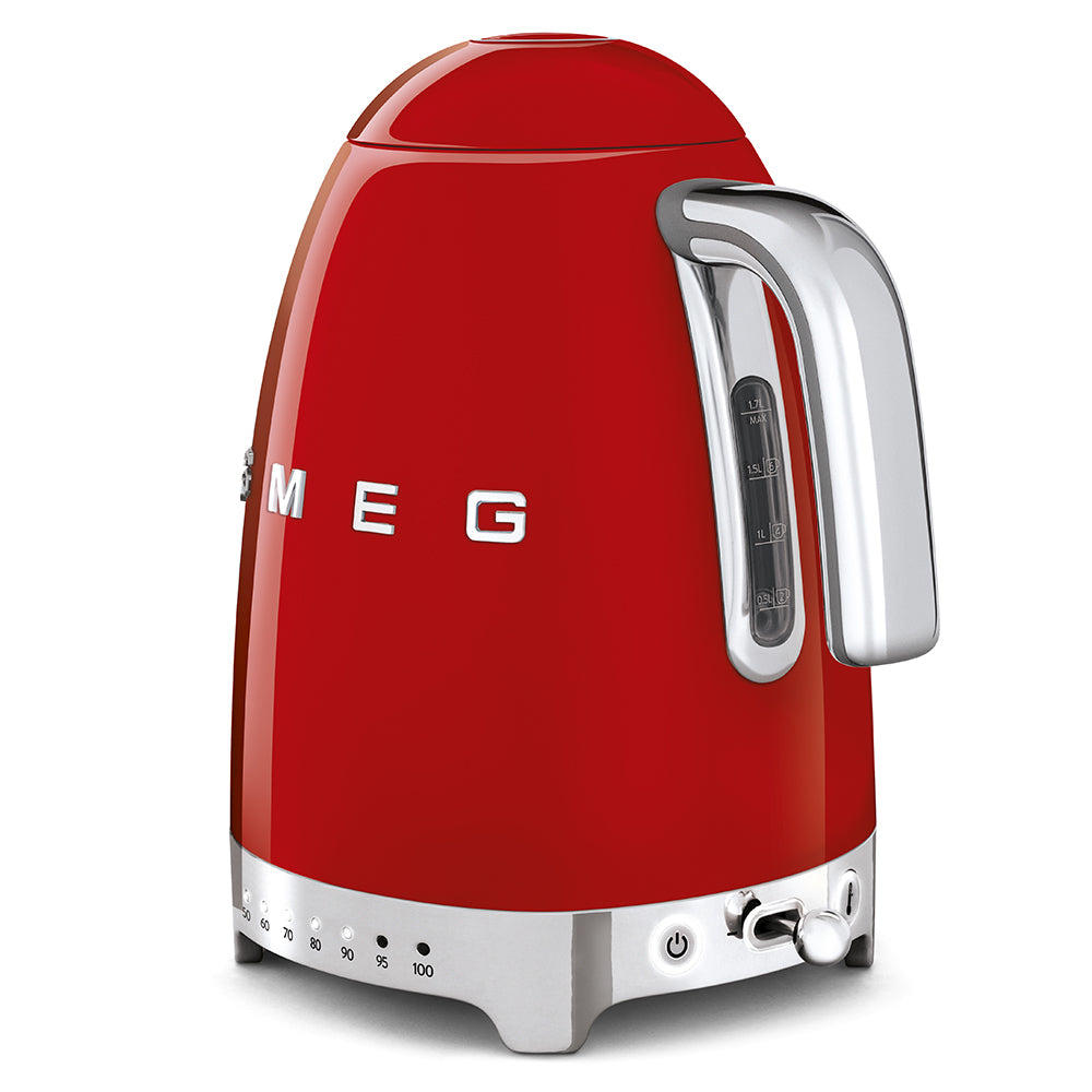 Smeg KLF04RDEU waterkoker 50 jaren model met instelbare temperatuur