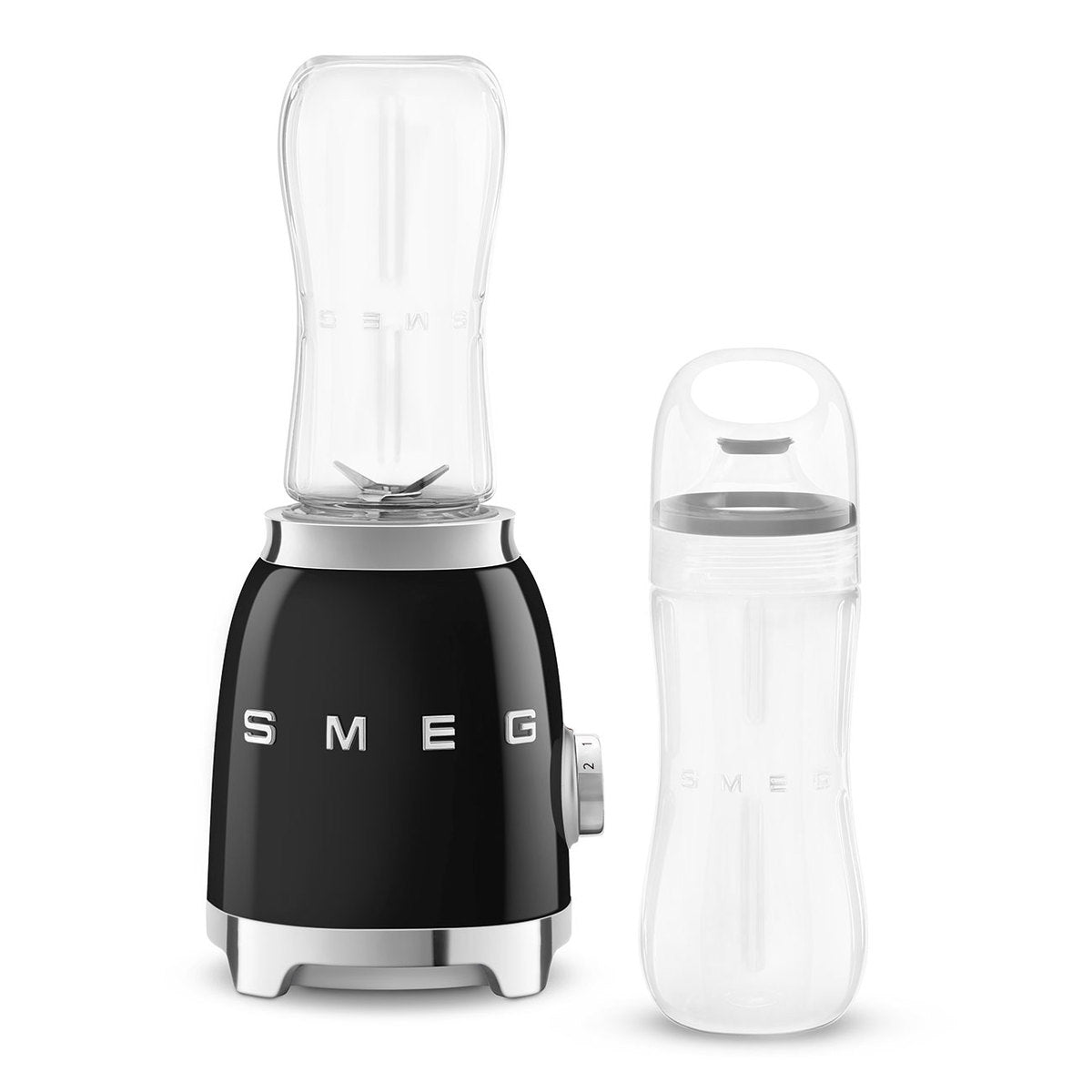 Smeg PBF01BLEU personal blender jaren 50 model met 2x 600 ml fles to go