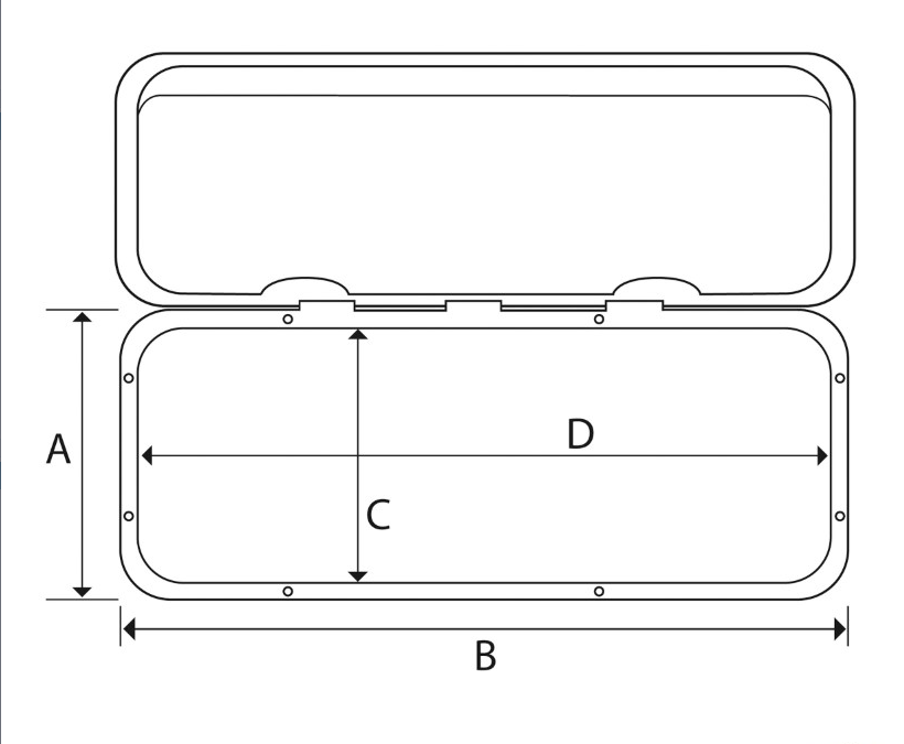 Talamex Inspectieluik 243x607 mm waterdicht