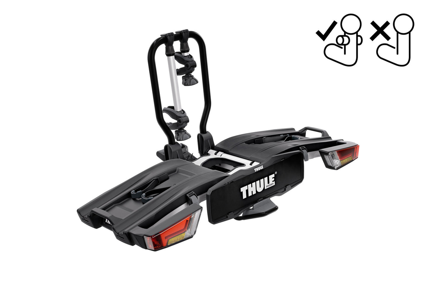 Thule EasyFold XT F fietsendrager voor 2 fietsen zwart