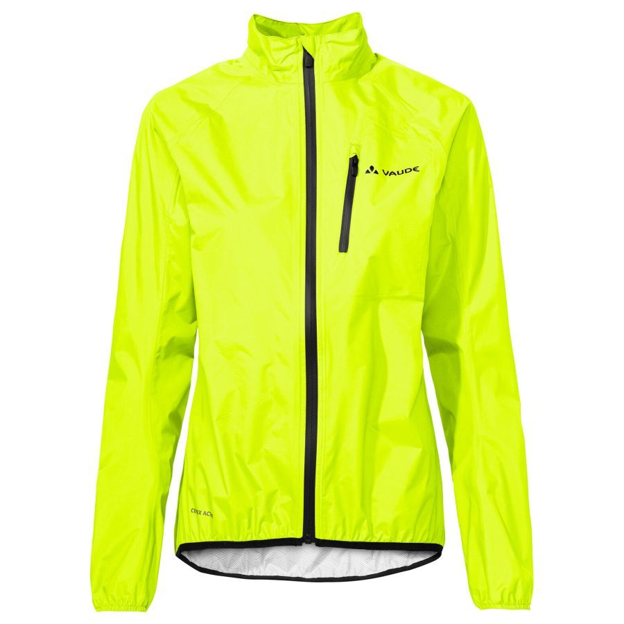 Vaude Drop III Regenjack neon geel dames