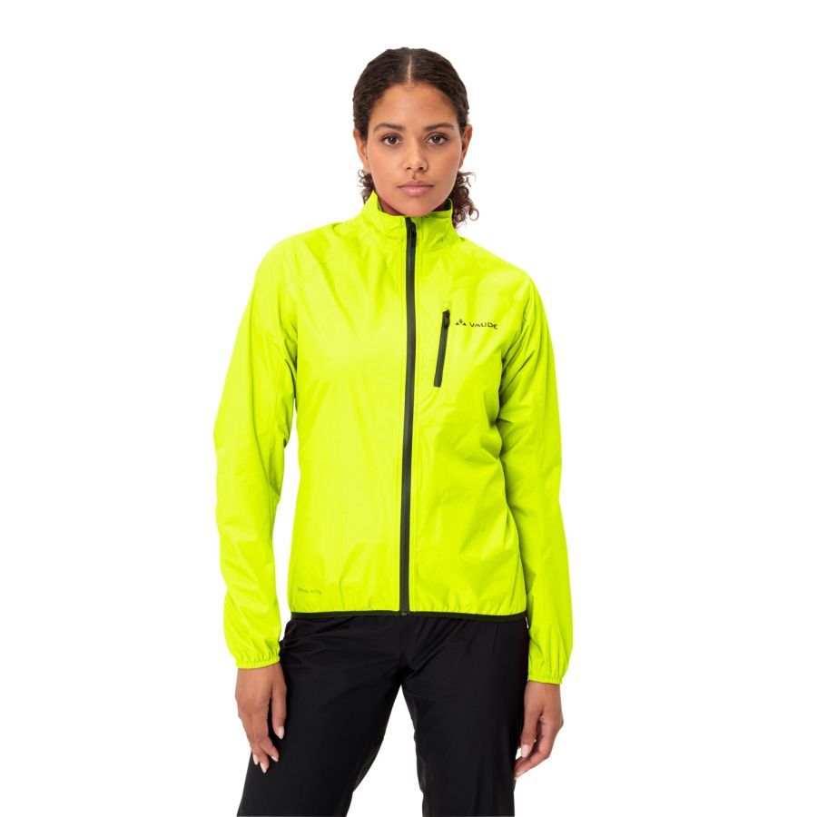 Vaude Drop III Regenjack neon geel dames