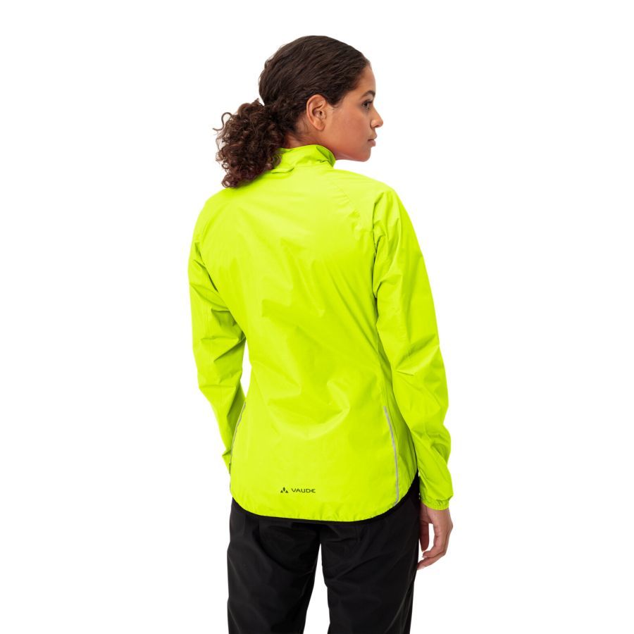 Vaude Drop III Regenjack neon geel dames