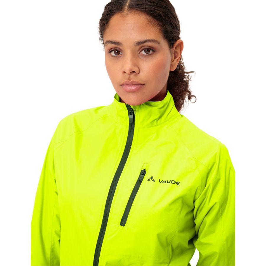 Vaude Drop III Regenjack neon geel dames