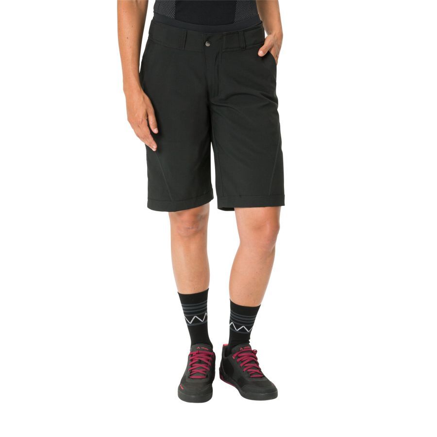 Vaude Ledro Shorts MTB fietsbroek kort zwart dames