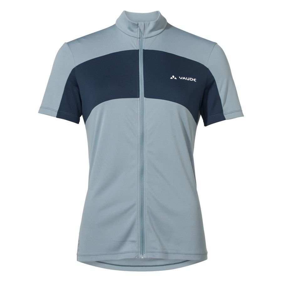 Vaude Matera FZ Tricot fietsshirt korte mouwen blauw dames