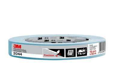 3M Professionele afplaktape 2044 rol 18 mm x 50 m blauw