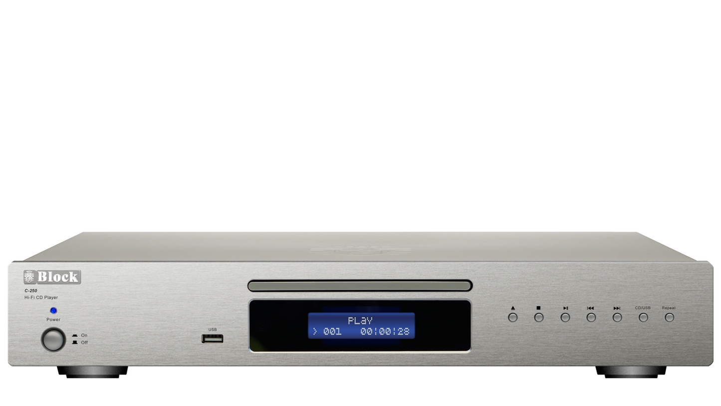 Block Audio C-250 Silver met USB ingang, optionele ab gaat via de versterker V-250