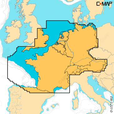C-Map EW-T-227-R-MS Reveal X Noord-West Europa waterkaart